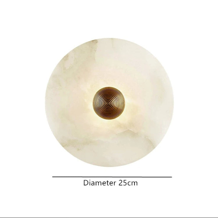 Alabaster Radiance Minimalist Elegance Wall Lamp