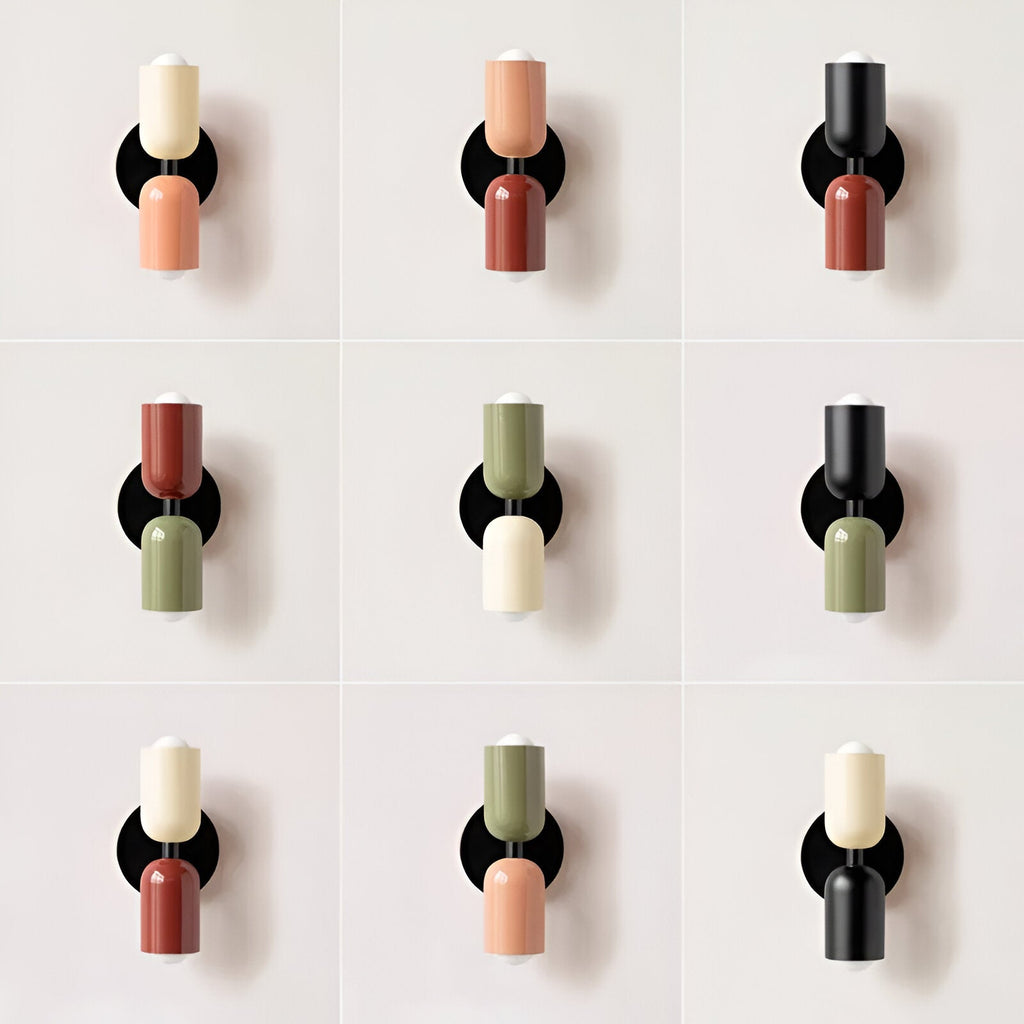 Nordic Macaron Double Head Iron Wall Light