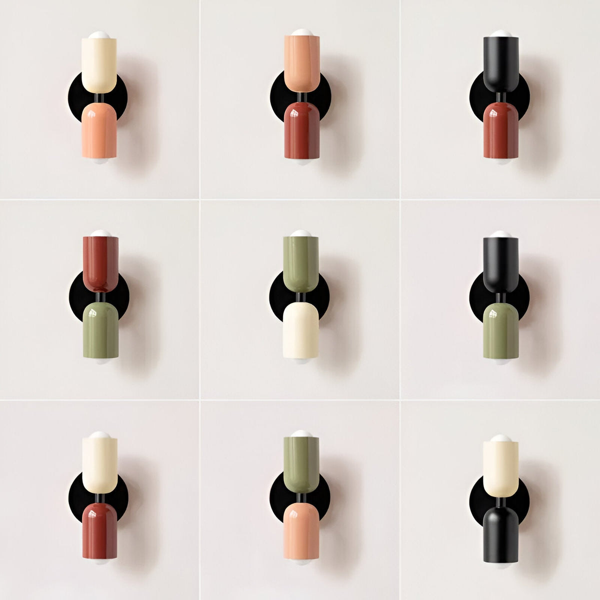 Nordic Macaron Double Head Iron Wall Light