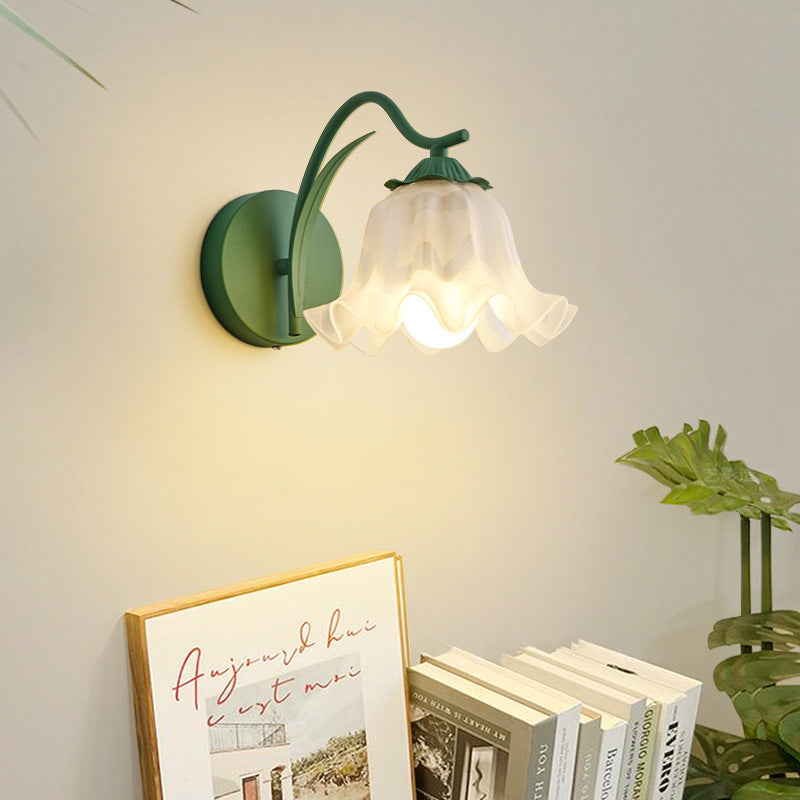 French Flower Vintage Acrylic Wall Light