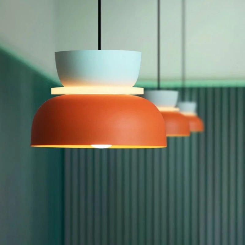 Irina Colorful Bowl Shade Pendant Light
