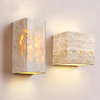 Travertine Stone Minimalist Outdoor LED Wall Light