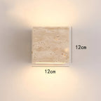 Travertine Stone Minimalist Outdoor LED Wall Light