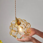Blooming Nordic Flower Glass Pendant Light