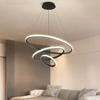 Designer LED Pendant Lamp Chandelier – Modern 3D Ring Form