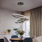 Designer LED Pendant Lamp Chandelier – Modern 3D Ring Form