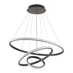 Designer LED Pendant Lamp Chandelier – Modern 3D Ring Form