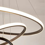 Designer LED Pendant Lamp Chandelier – Modern 3D Ring Form
