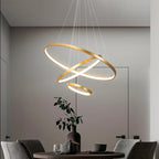 Designer LED Pendant Lamp Chandelier – Modern 3D Ring Form