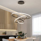 Designer LED Pendant Lamp Chandelier – Modern 3D Ring Form