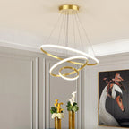 Designer LED Pendant Lamp Chandelier – Modern 3D Ring Form