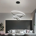 Designer LED Pendant Lamp Chandelier – Modern 3D Ring Form