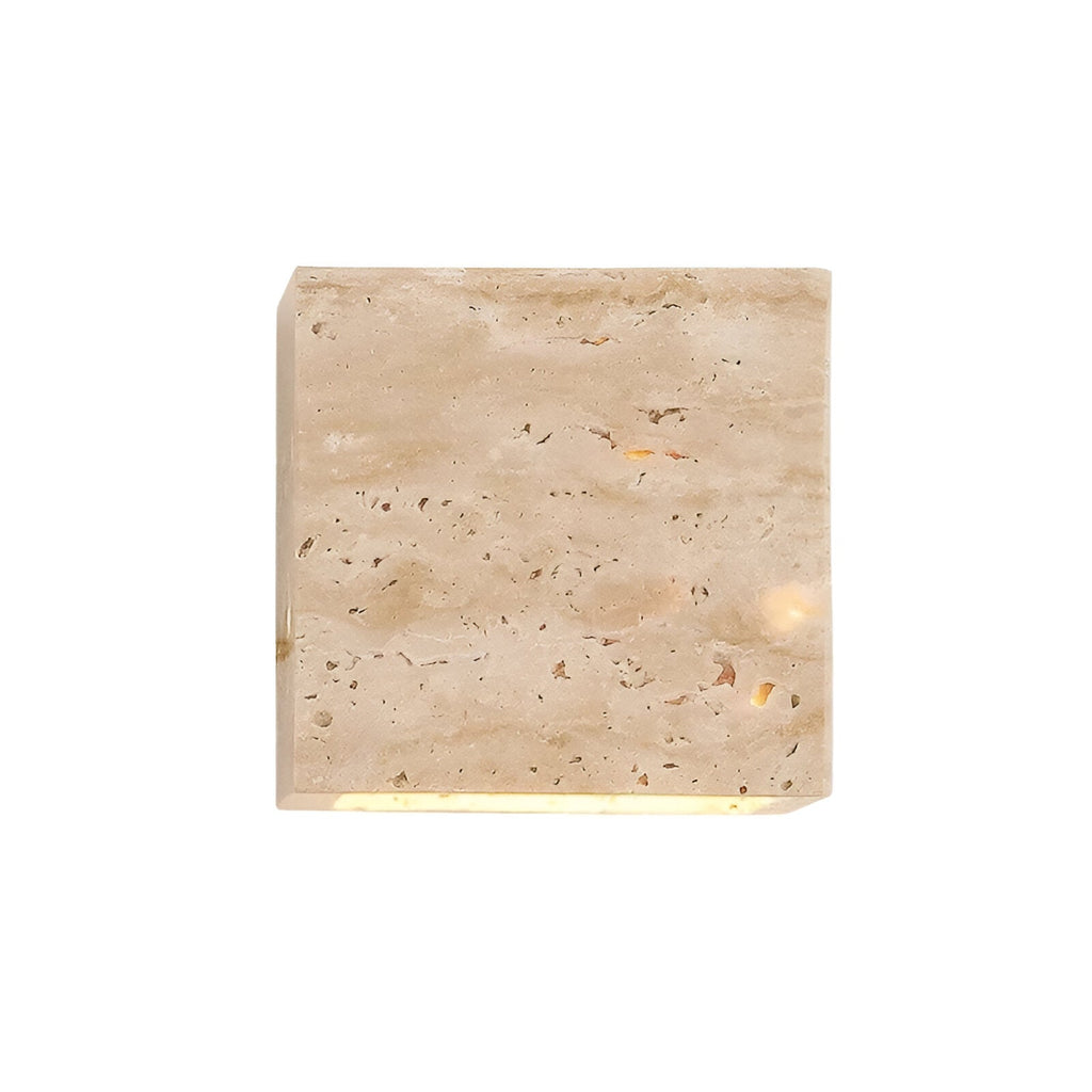 Travertine Stone Minimalist Outdoor LED Wall Light