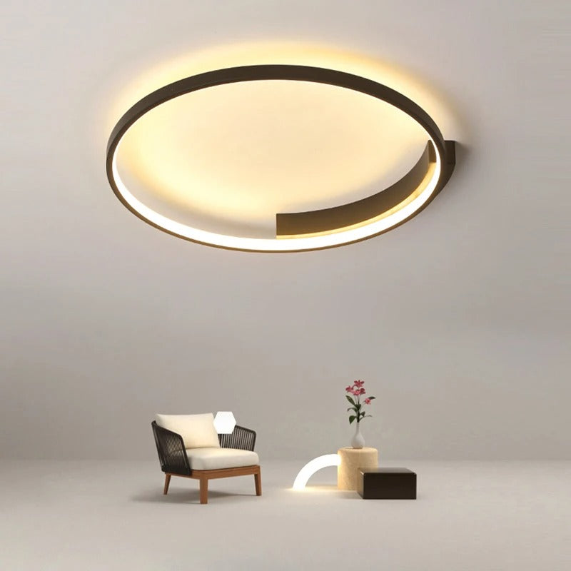 Aurenza - Modern Round LED Ceiling Light for Living Room or Bedroom