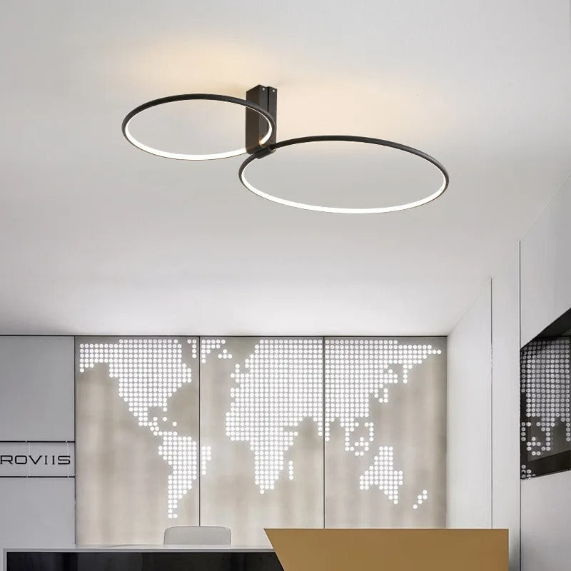 Aurenza - Modern Round LED Ceiling Light for Living Room or Bedroom