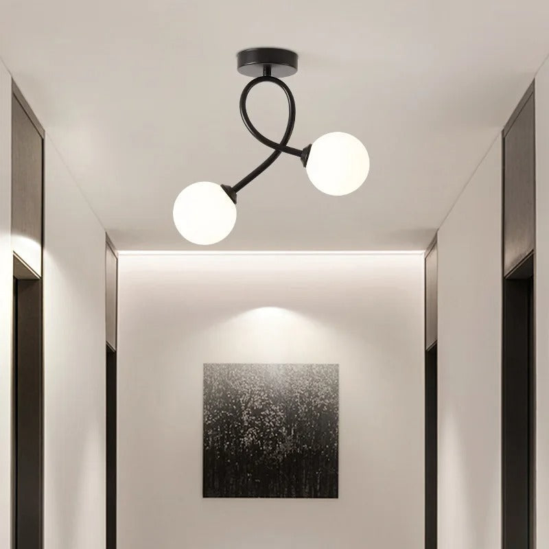 Zenovia - Elegant Minimalist Glass Ceiling Lamp