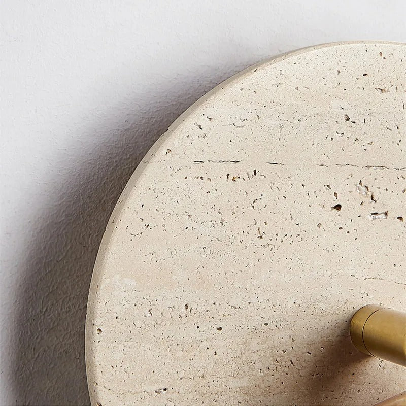 Travertine Modern Rotatable Bedside Wall Light