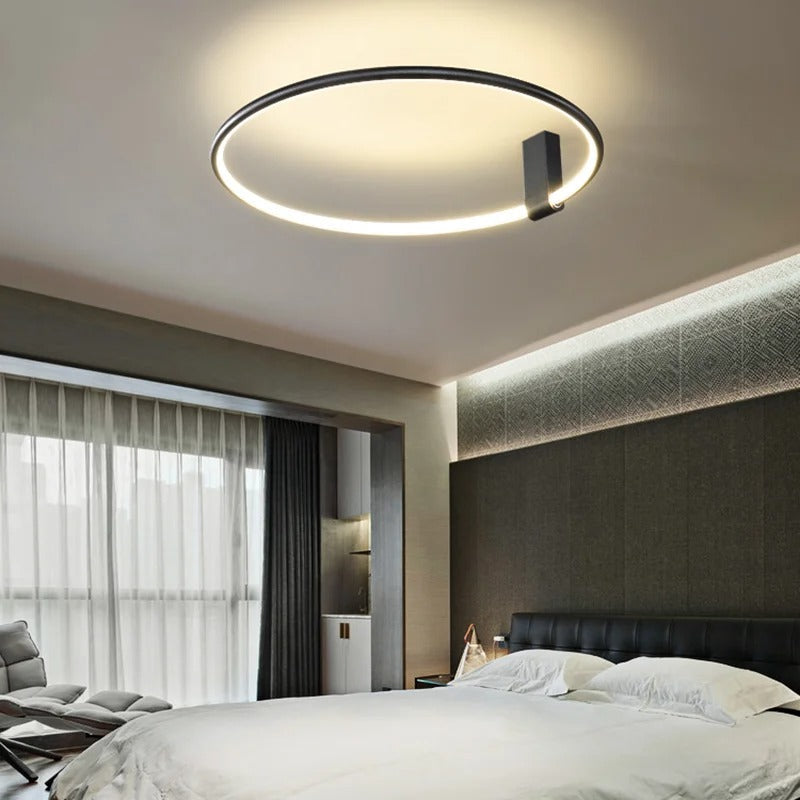 Aurenza - Modern Round LED Ceiling Light for Living Room or Bedroom