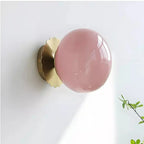 Roselle Nordic Pink Glass Wall Light