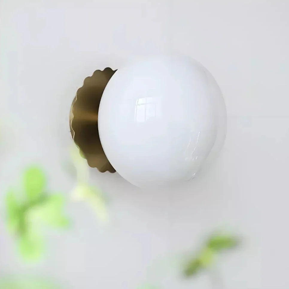 Roselle Nordic Pink Glass Wall Light
