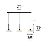 Modern Minimalist Glass Indoor Bar Pendant Lights