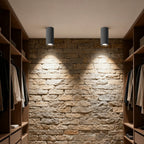 Modern Minimalist Round Concrete LED Ceiling Lights Mainless Lighting