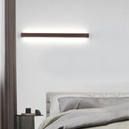 Modern Minimalist Wood Up & Down LED Long Strip Indoor Wall Sconce