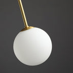Nordic Gran Finale Nordic White Glass Metal Pendant Light