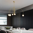 Nordic Gran Finale Nordic White Glass Metal Pendant Light