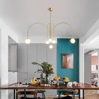 Nordic Gran Finale Nordic White Glass Metal Pendant Light