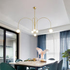 Nordic Gran Finale Nordic White Glass Metal Pendant Light