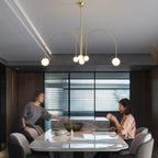 Nordic Gran Finale Nordic White Glass Metal Pendant Light
