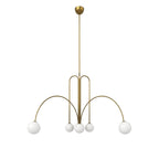 Nordic Gran Finale Nordic White Glass Metal Pendant Light