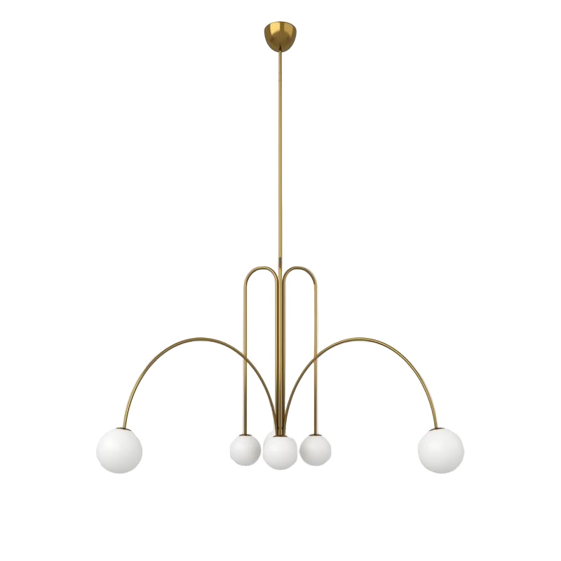 Nordic Gran Finale Nordic White Glass Metal Pendant Light