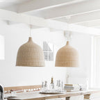 Nordic Rustic Rattan Pendant Light