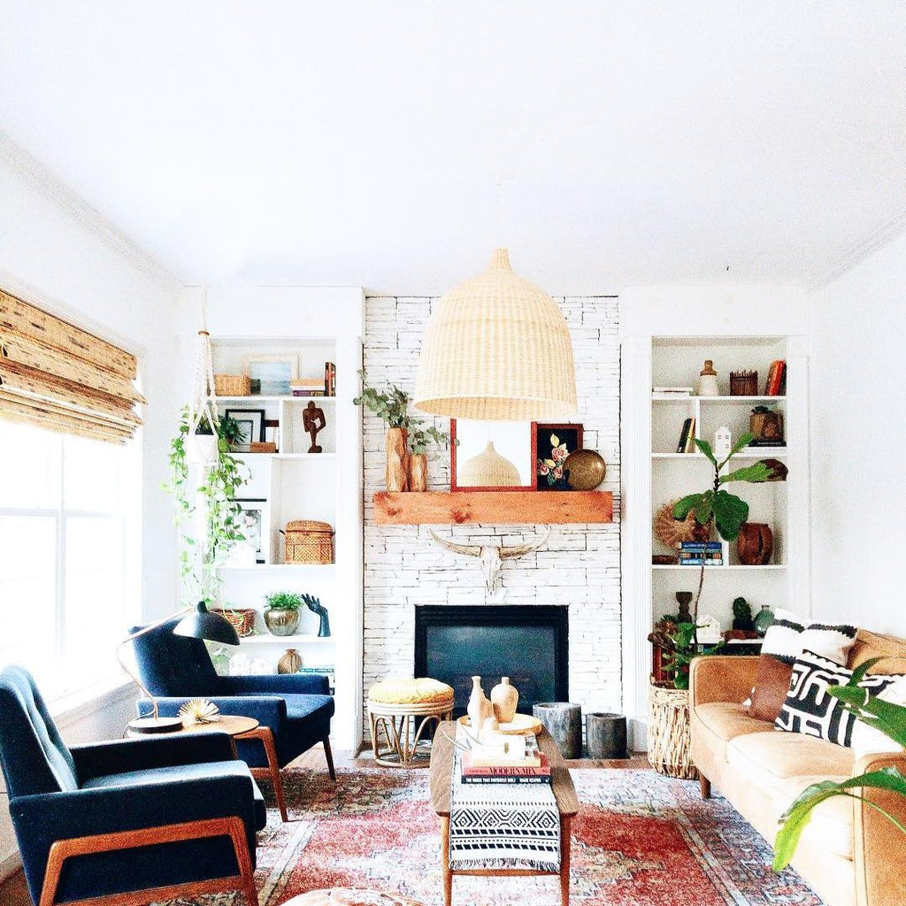 Nordic Rustic Rattan Pendant Light