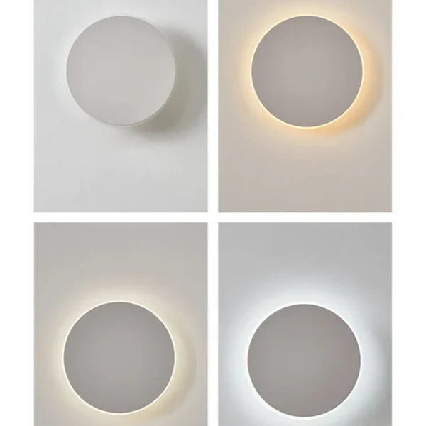 Modern Round LED Wall Sconce – Minimalist Exterior Lighting