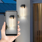 Rectangular Bubble Crystal Waterproof LED Modern Outdoor Wall Sconce