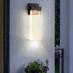 Rectangular Bubble Crystal Waterproof LED Modern Outdoor Wall Sconce