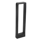 Rectangular Frame Waterproof LED Black Modern Bollard Fixtures Post Lamp