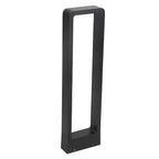 Rectangular Frame Waterproof LED Black Modern Bollard Fixtures Post Lamp