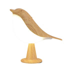 LED Night Lamp Bird – Decorative Table Lamp with Wood Effect