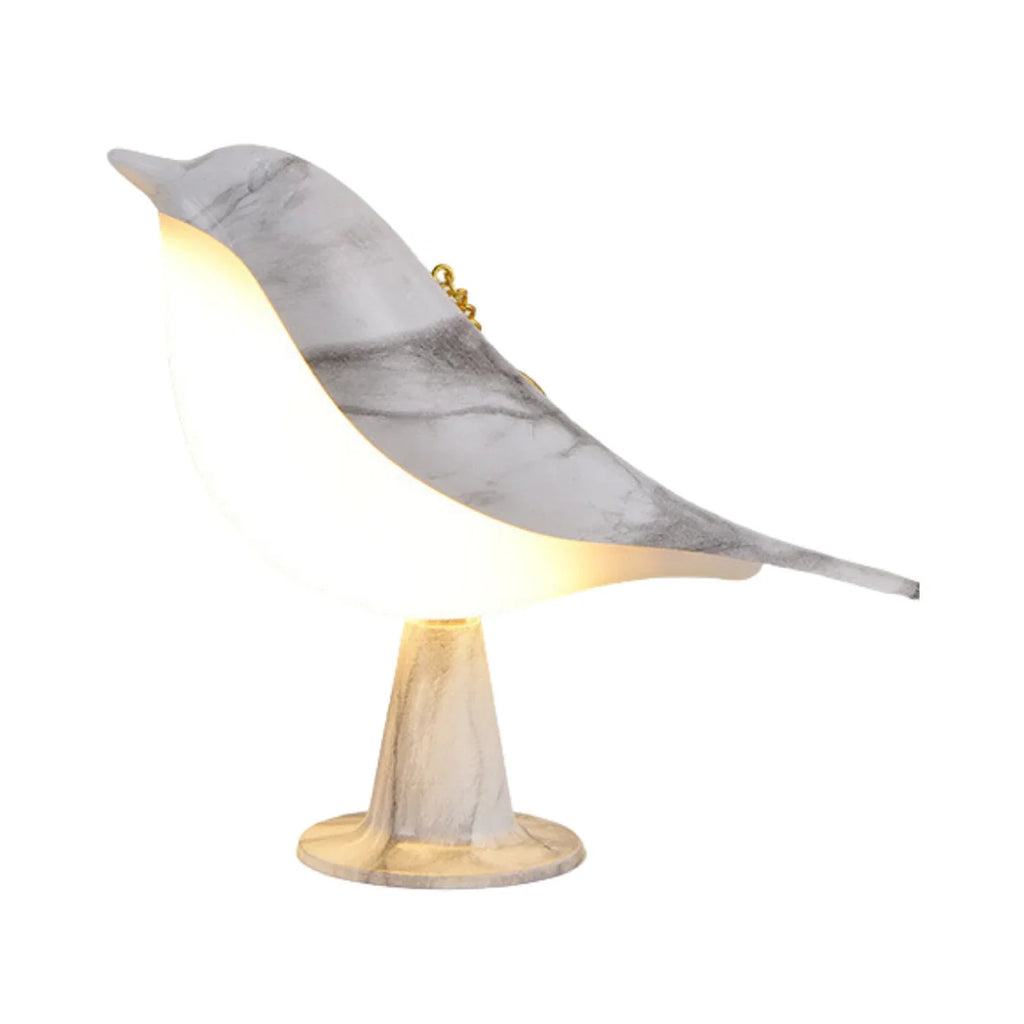 LED Night Lamp Bird – Decorative Table Lamp with Wood Effect