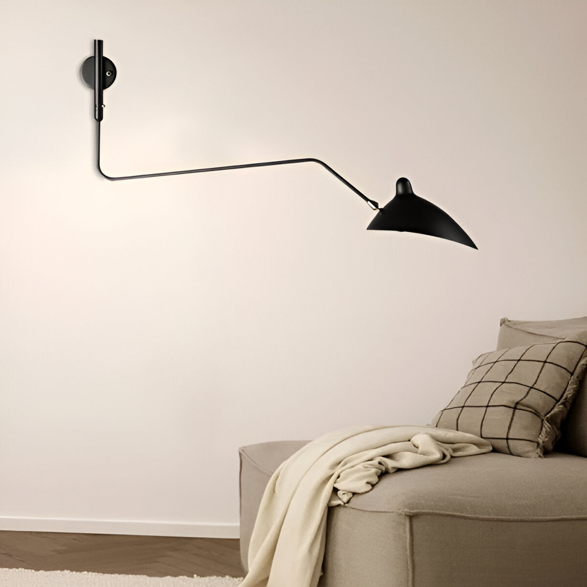 Duckbill Adjustable Bedside Arm Wall Light