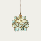 Mylene Flower Petal Glass Pendant Light