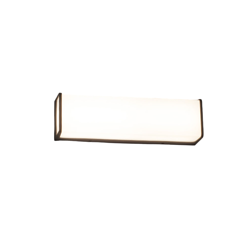Modern Minimalist Rectangular Acrylic Sensor Solar Waterproof Outdoor Wall Light