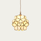 Mylene Flower Petal Glass Pendant Light