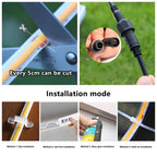 Solar COB DIY Waterproof Outdoor Recessed LED Flexible Linear Light