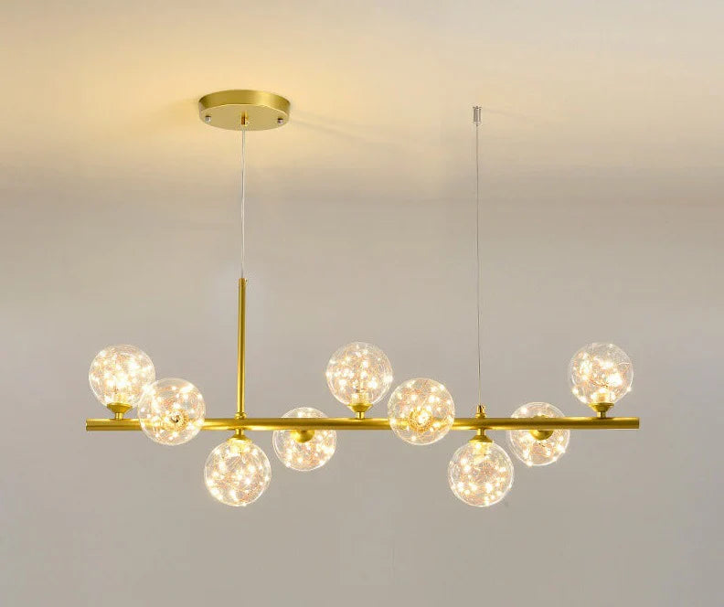 Modern pendant lamp chandelier with spherical shades
