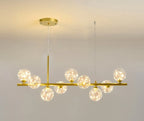 Modern pendant lamp chandelier with spherical shades